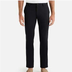 RHONE Men's Commuter Slim Fit Pants, Black, Waist 31 inches
